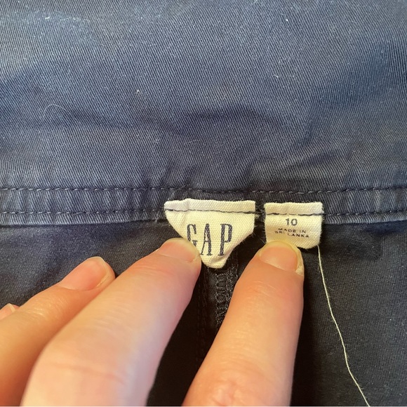 Gap Navy Midi paper bag waist skirt - Picture 3 of 3